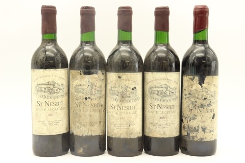 (5) 1987 St Nesbit Cabernet Merlot Petit Verdot, Auckland (TOL)