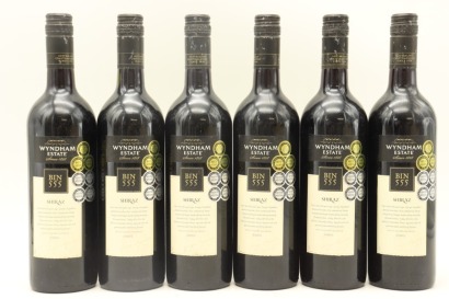 (6) 2005 George Wyndham Bin 555 Shiraz, South Eastern Australia