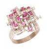 18ct White Gold Ruby and Diamond Ring