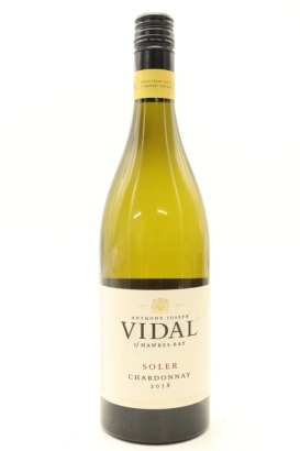 (1) 2018 Vidal Estate Soler Chardonnay, Hawke's Bay
