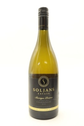 (1) 2015 Soljans Barrique Reserve Chardonnay, Hawke's Bay