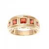 9ct Garnet Band