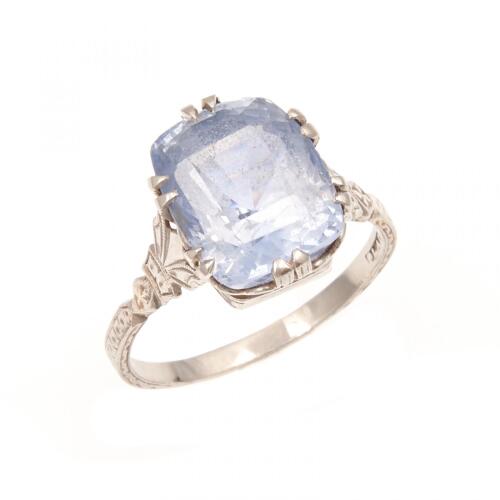 Platinum Sapphire Cocktail Ring