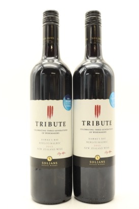 (2) 2013 Soljans Tribute Merlot - Malbec, Hawke's Bay