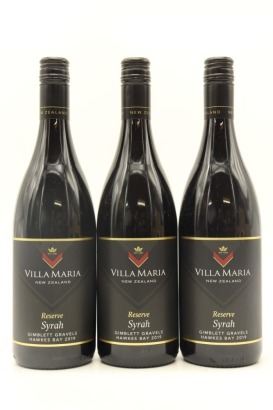 (3) 2019 Villa Maria Reserve Syrah, Gimblett Gravels