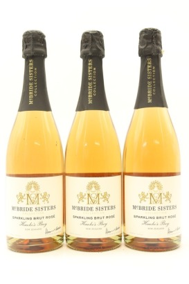 (3) NV McBride Sisters Collection Sparkling Brut Rose, Hawke's Bay