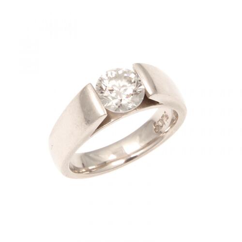 Platinum Diamond Solitaire Ring