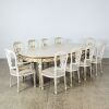 A French Louis Style Neoclassical Dining Table and Ten Chairs - 2