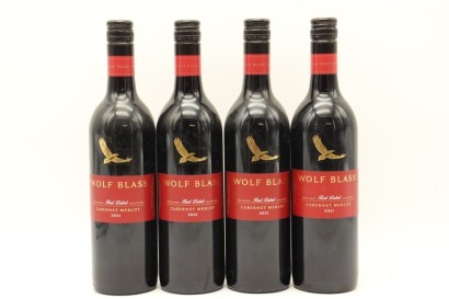 (4) 2021 Wolf Blass Red Label Cabernet Sauvignon - Merlot, South Eastern Australia