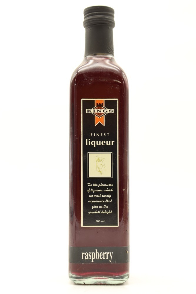 (1) Kings Raspberry Finest Liqueur, 21% ABV, 500ml