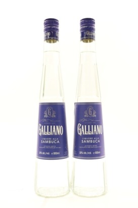 (2) Galliano Liquore Alla Sambuca, 30% ABV, 500ml