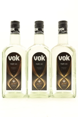 (3) Vok Triple Sec Cocktail Liqueur, Australia, 20% ABV, 500ml