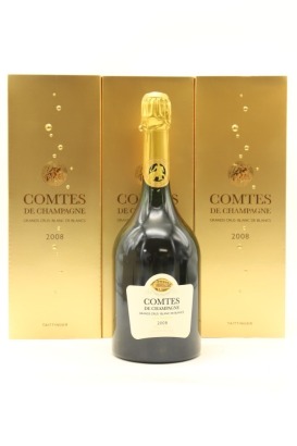 (3) 2008 Taittinger Comtes de Champagne Blanc de Blancs Brut, Champagne [JR19] [RP98] [WS95] [WE97] (GB)