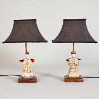 A Pair of Vintage South East Asian Lamps