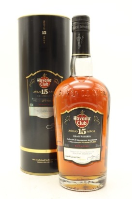(1) Havana Club 15 Year Gran Reserva Cuban Rum, 40% ABV (GB)