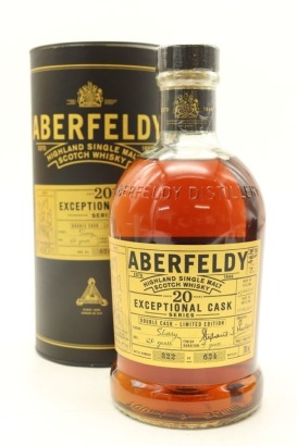 (1) Aberfeldy Exceptional Cask Series 20 Year Old Sherry Finish Cask Strength Single Malt Scotch Whisky, 54.1% ABV (GB)