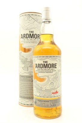 (1) Ardmore Triple Wood Peated Single Malt Scotch Whisky, 46% ABV, 1000ml (GB)