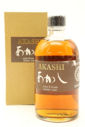 (1) Eigashima - White Oak Distillery Akashi Sherry Cask 5 Year Old Single Malt Whisky, 50% ABV, 500ml