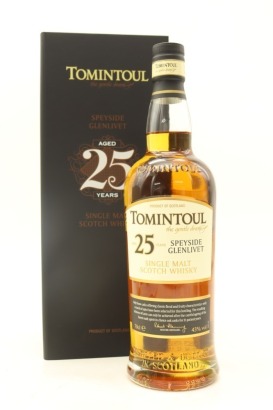 (1) Tomintoul Speyside - Glenlivet 25 Year Old Single Malt Scotch Whisky, 43% ABV (GB)