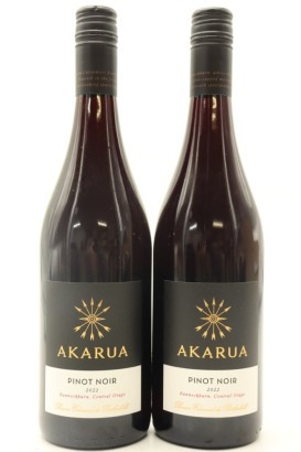 (2) 2021 Akarua Baron Edmond de Rothschild Pinot Noir, Bannockburn