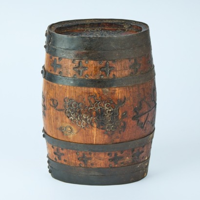 An Antique French Oak Wine Barrel