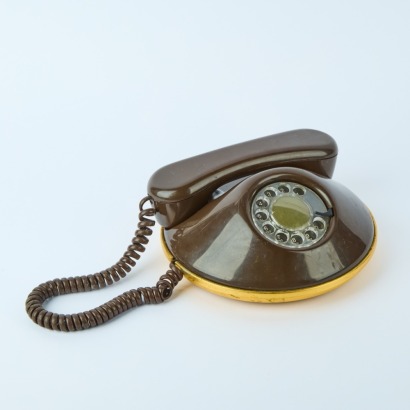 A Retro Brown Northern Telecom Dial Telephone