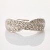 18ct White Gold, .50ct Pave Set Diamond Dress Ring - Near new