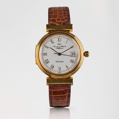 18ct Yellow Gold, 35mm IWC Da Vinci Ofiicers Caseback 120th Anniversary Wristwatch