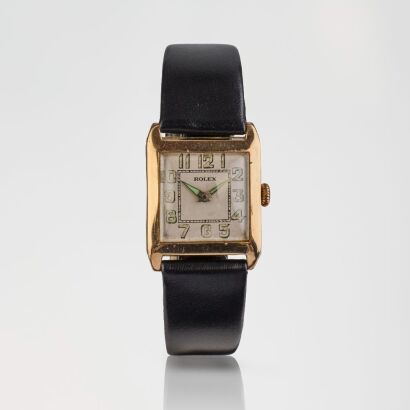 9ct Yellow Gold, 25mm Rolex Square Extra Prima Wristwatch, circa 1937