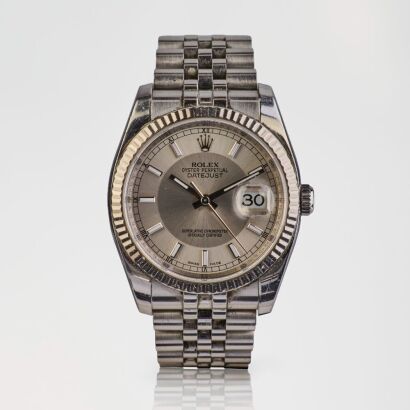 Stainless Steel / 18ct White Gold, 36mm Rolex Datejust Wristwatch, circa 2009