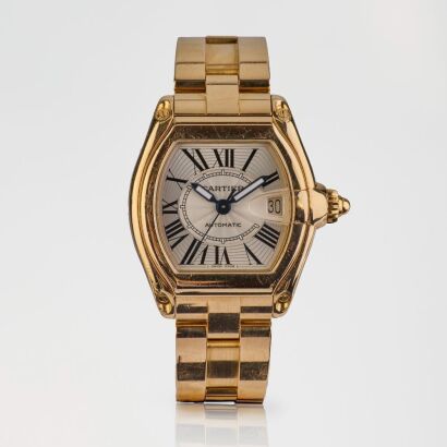 18ct Yellow Gold, 37mm Cartier Roadster Automatic Wristwatch