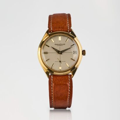 18ct Yellow Gold, 35mm Jaeger-LeCoultre Automatic Bumper, Crosshair Dial Wristwatch, circa 1950s