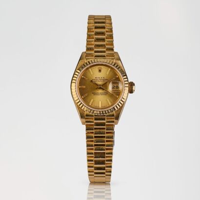 18ct Yellow Gold, Rolex Oyster Perpetual Datejust 26 with President Bracelet, circa 1989