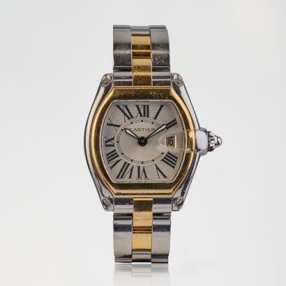 18ct Yellow Gold / Stainless Steel, 32mm Cartier Roadster, Medium Model,Quartz Wristwatch, circa 2007