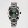 Stainless Steel, 41mm Rolex Oyster Perpetual Datejust, Mint Green Dial Wristwatch, circa 2023