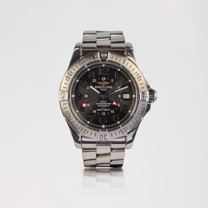Stainless Steel, 40.5mm Breitling Colt GMT Automatic Wristwatch, circa 2005-2008