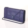 Christian Dior, Navy Studded Diorama Croisiere Chain Shoulder Bag with Box - 2