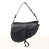 Christian Dior, Black Calfskin Saddle Bag with Box