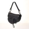 Christian Dior, Black Calfskin Saddle Bag with Box - 2
