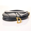 Christian Dior, Black Grained Calfskin Classic Saddle Bag - 3