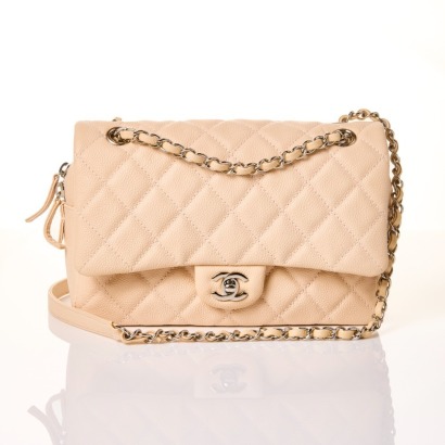 Chanel, Light Pink Caviar Medium Casual Journey Flap Bag