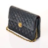 Chanel, Navy Lambskin Small Single Flap Bag - 2