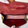 Chanel, Navy Lambskin Small Single Flap Bag - 4
