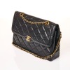 Chanel, Black Lambskin Medium Double Flap Bag - 2
