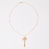 Tiffany & Co. 18ct Rose Gold, 1.14ct Diamond Victoria Key Pendant on 18ct Rose Gold, 50cm Beaded Chain with Box - 2