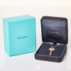 Tiffany & Co. 18ct Rose Gold, 1.14ct Diamond Victoria Key Pendant on 18ct Rose Gold, 50cm Beaded Chain with Box - 3
