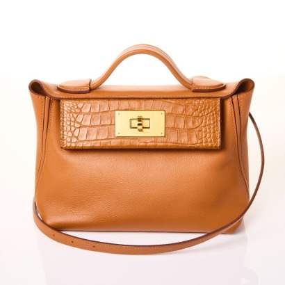 Herm&egrave;s, Special Order Gold Evercolour / Swift / Alligator Mississippiensis 24/24, 21 Bag