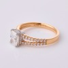18ct Rose Gold, 1.12ct Radiant Cut Diamond / .35ct Diamond Ring, GIA Diamond report - 2