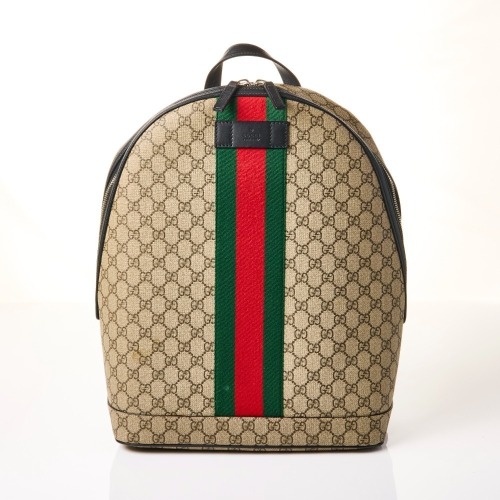 Gucci, Ophidia GG Supreme Coated Canvas Backpack