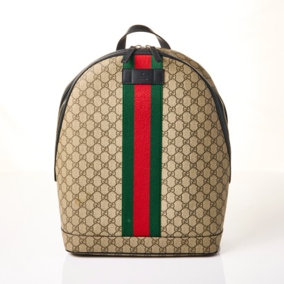 Gucci, Ophidia GG Supreme Coated Canvas Backpack